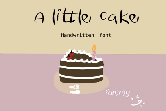 A Little Cake Font: Sweet & Stylish