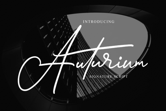 Auturium: A Handwritten Font for Web Design
