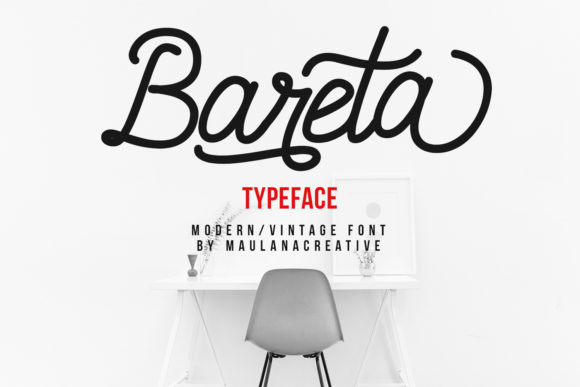 Bareta: A Modern Handwritten Font for Crafters