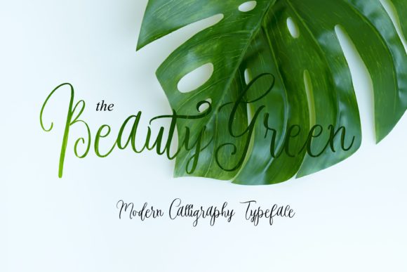 Beauty Green: A Font for Creative Campaigns