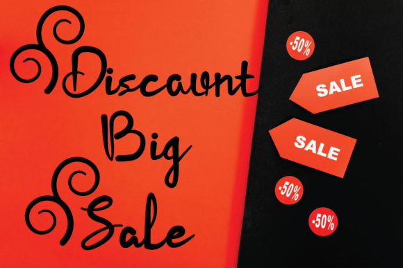 Discount Big Sale Font for Business
