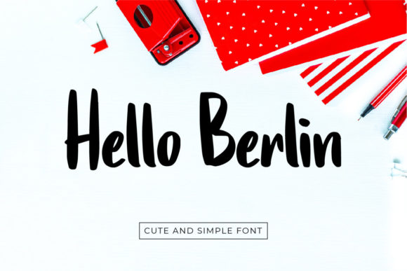 Hello Berlin: A Bold Handwritten Font for Creative Projects