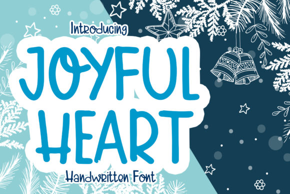 Joyful Heart: A Handwritten Font for Creative Projects
