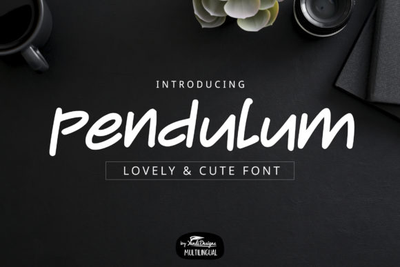 Pendulum: A Cute Handwritten Font