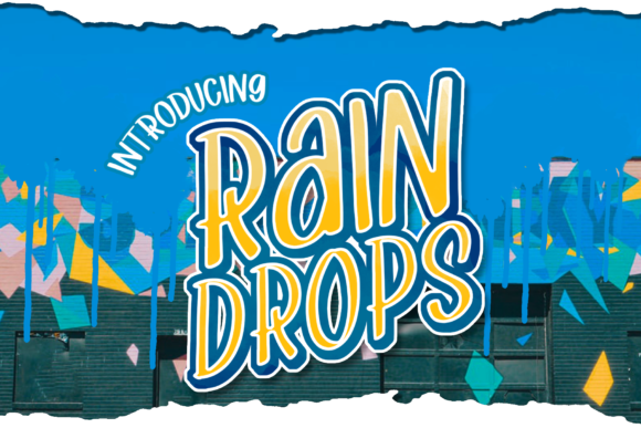 Raindrops Font: Elegant Script for Makers