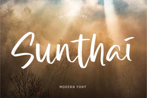 Sunthai Font: Elegant Script for Creative Projects