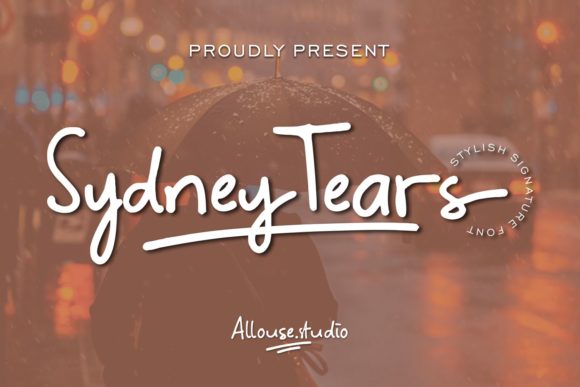 Sydney Tears: A Handwritten Font for Editorial Grace
