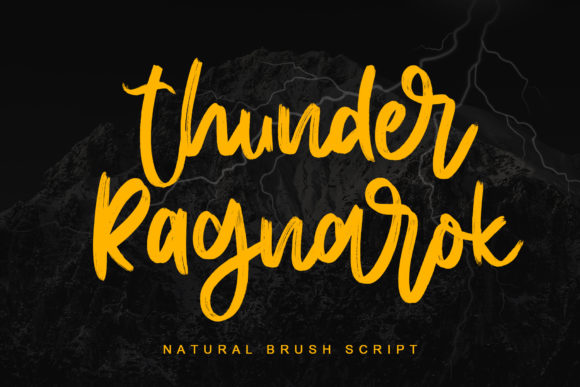 Thunder Ragnarok: A Bold Script Font for Designers