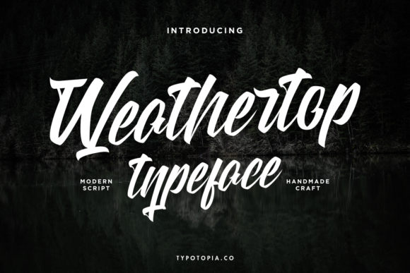 Weathertop: A Handwritten Font for Creative Expression